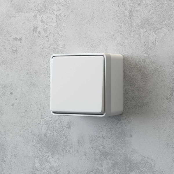 Выключатель одноклавишный влагозащищенный Werkel Gallant белый W5010201 4690389163920