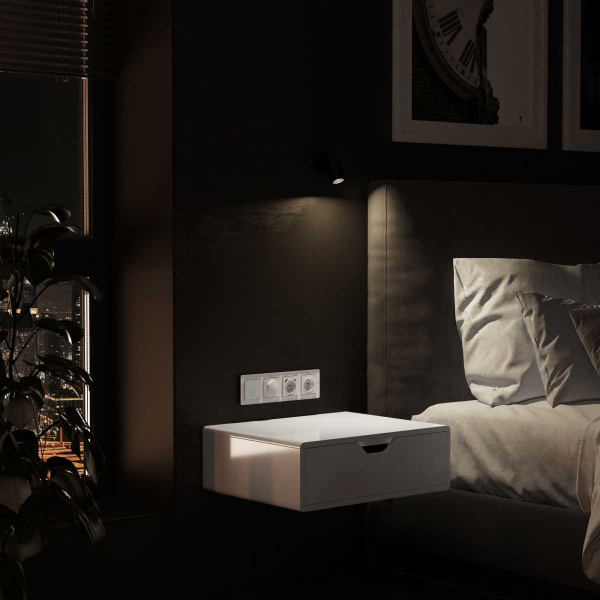 Рамка Werkel Acrylic на 4 поста белый W0042701 4690389190520