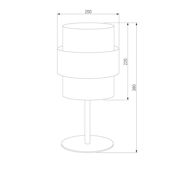 Настольная лампа TK Lighting 5893 Calisto White
