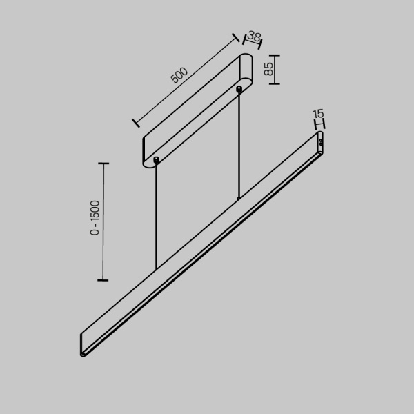 Подвесной светильник Maytoni Technical P109PL-36W2.7-6K-W
