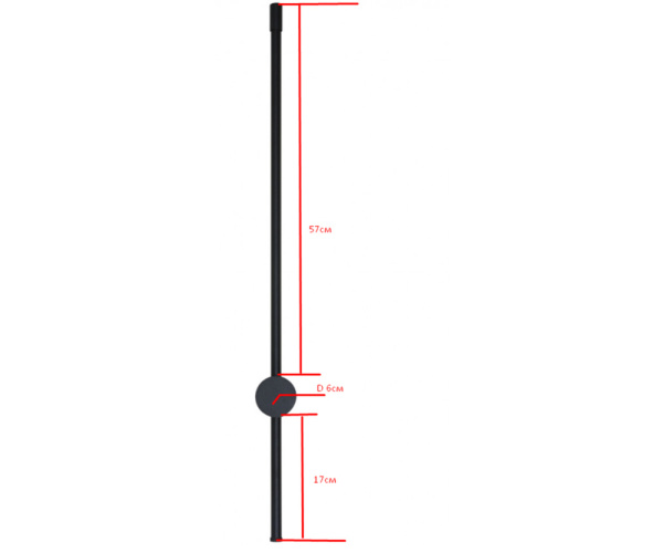08423-80,33(4000K) Бра Локи матовое золото w80*6 h80 Led 16W (4000K)