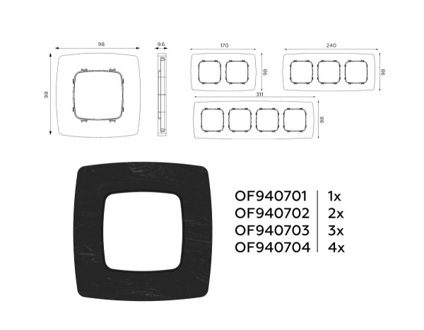 Рамка AMBRELLA VOLT OF940704