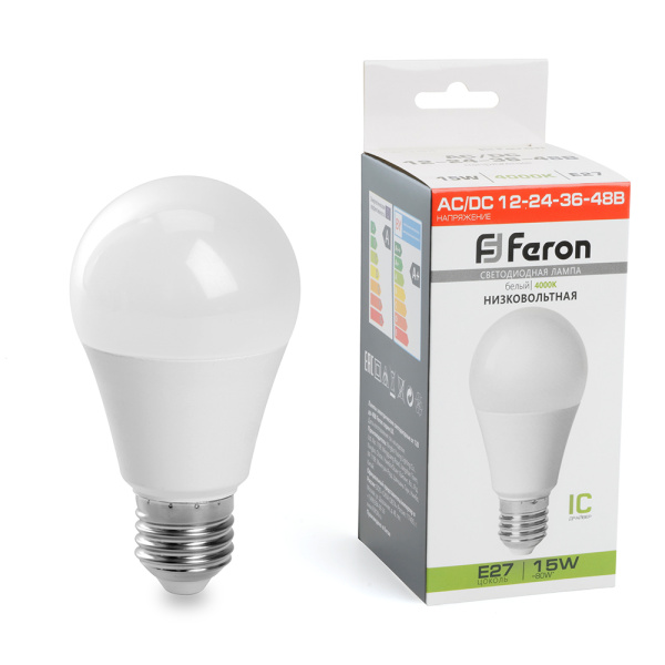 Лампа светодиодная Feron LB-194 E27 15W 4000K 48730