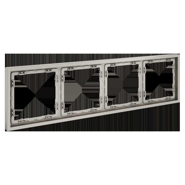 Рамка пластиковая Voltum S70 на 4 поста, (кашемир) VLS100403