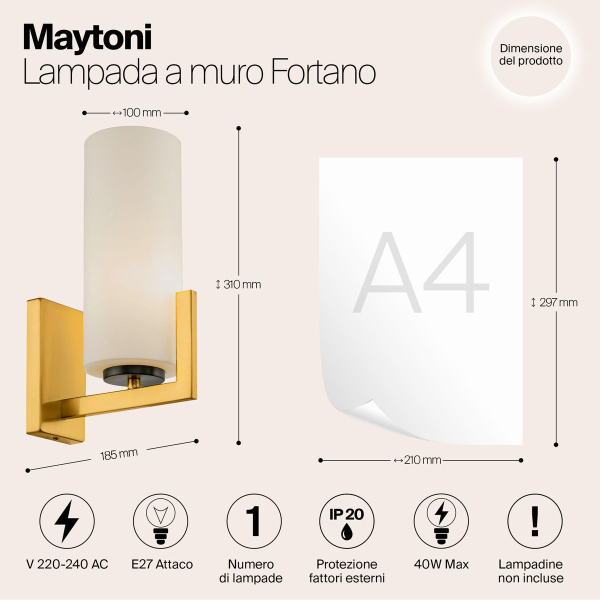 Бра Maytoni Fortano MOD089WL-01BS