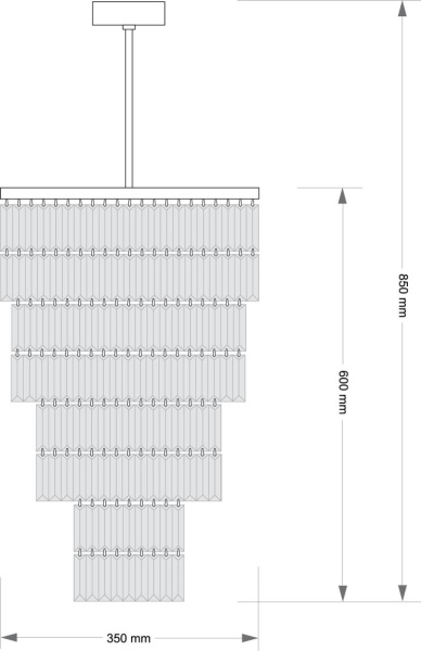 Потолочная люстра KUTEK ELLINI ELL-ZW-10(BN)350/II