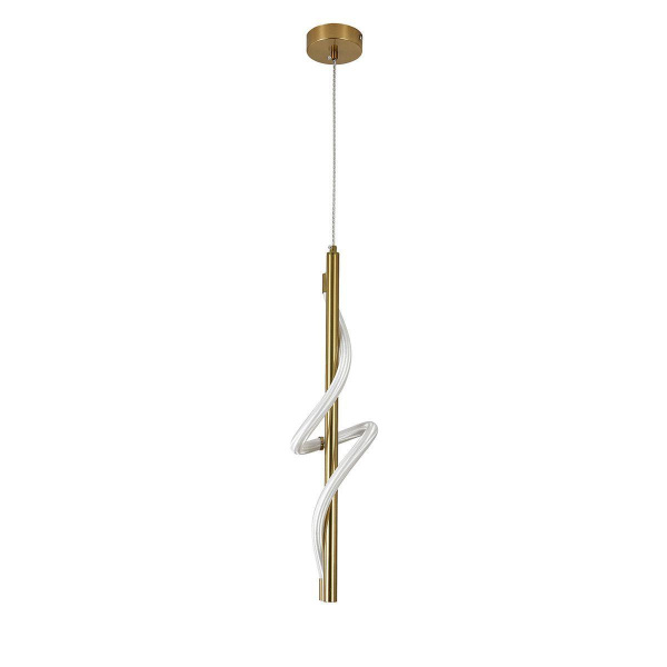 Подвесной светодиодный светильник Indigo Intreccio 14025/1P Brass V000144L