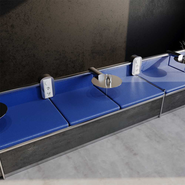 Рамка стеклянная Voltum S70 на 3 поста, (белый, стекло) VLS110301