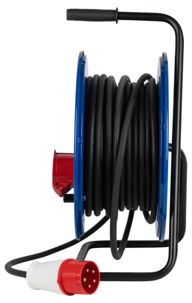 Удлинитель силовой ЭРА IND380-RM-3e-5x4-30m-IP44 380В на катушке 3 розетки 1xCEE 5P/2xSCHUKO 30м КГ 5х4 32A IP44 Б0057313