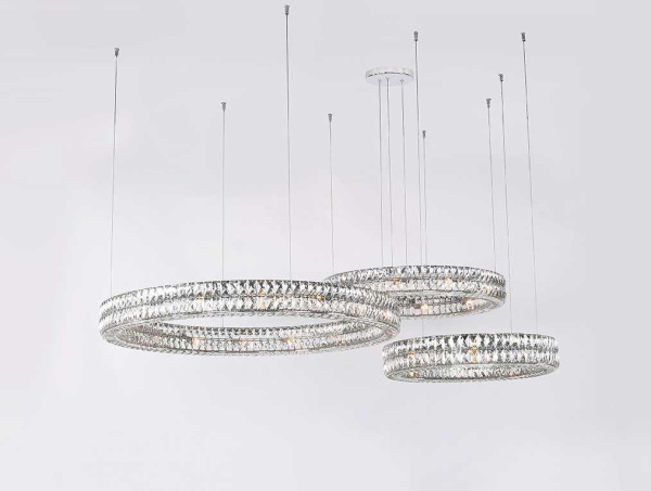 Горизонтальная композиция Newport 8550 из трех колец хром №180 S8550_180CH