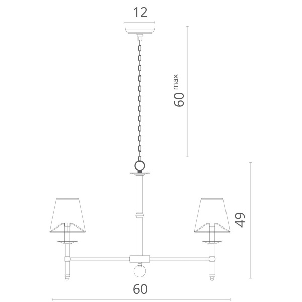 Подвесная люстра Divinare Candela 1162/01 LM-5