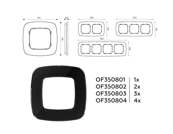 Рамка AMBRELLA VOLT OF350803