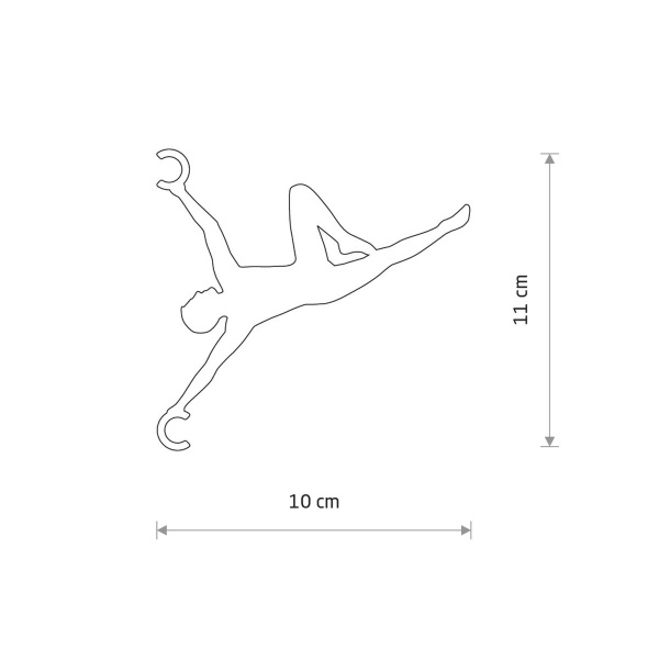 Держатель провода Nowodvorski Acrobat Black 11794