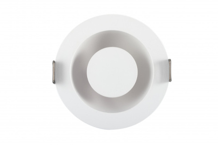 DK2700-WH Встраиваемый светильник, IP 20, 7 Вт, LED 3000, белый/белый, алюминий/акрил