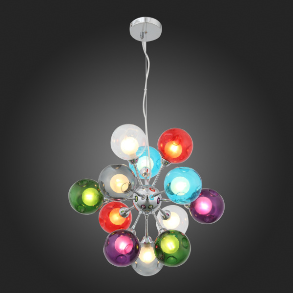 SL431.153.12 Люстра подвесная ST-Luce Хром/Разноцветный, Белый G9 12*40W