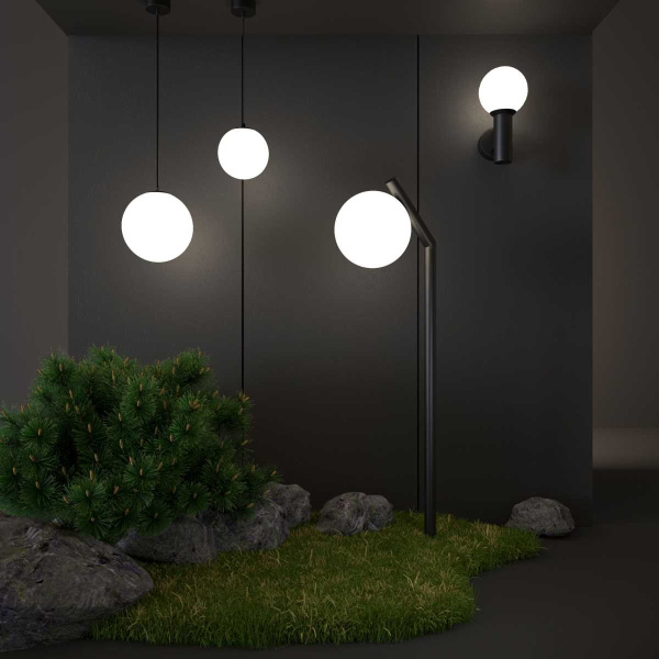 Уличный светильник Elektrostandard Sfera 35158/F черный a061128