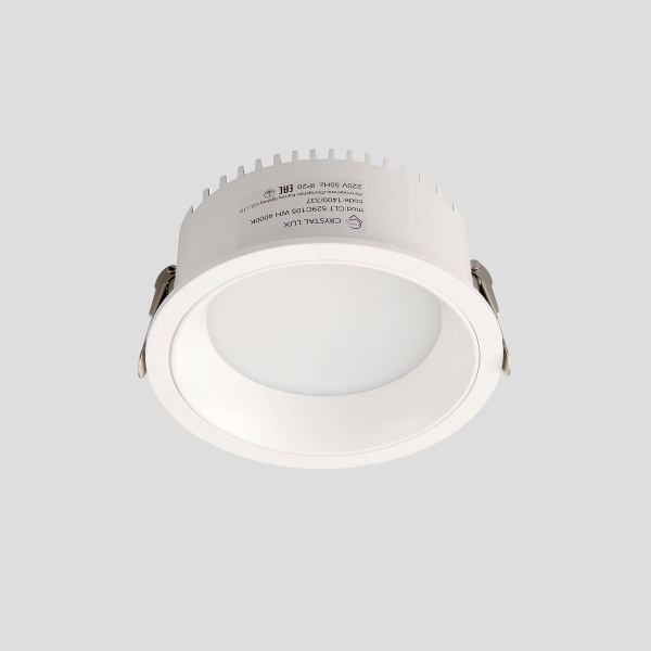 Встраиваемый светодиодный светильник Crystal Lux CLT 529C105 WH 4000K
