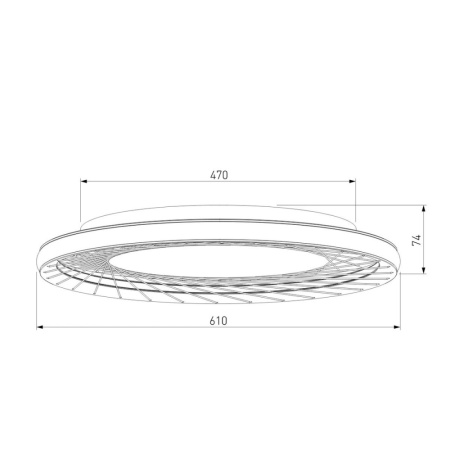 400231 LED  Потолочный светильник,  серый