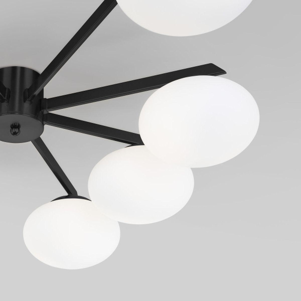 Потолочная люстра Eurosvet Opaline 70220/8 черный Smart