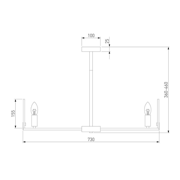 Потолочная люстра Eurosvet Marble 60158/7 латунь Smart