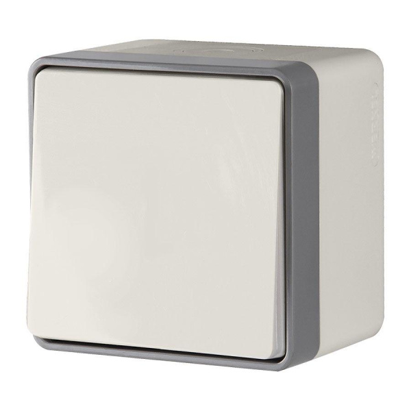 Выключатель одноклавишный влагозащищенный Werkel Gallant слоновая кость W5010203 4690389163937