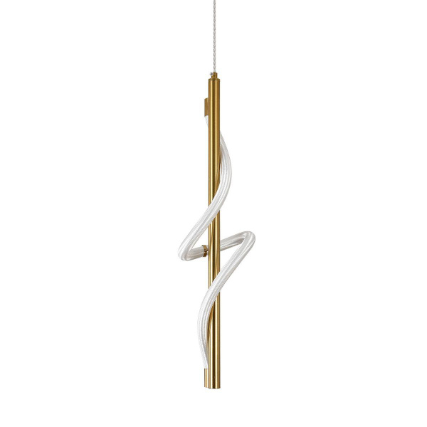 Подвесной светодиодный светильник Indigo Intreccio 14025/1P Brass V000144L