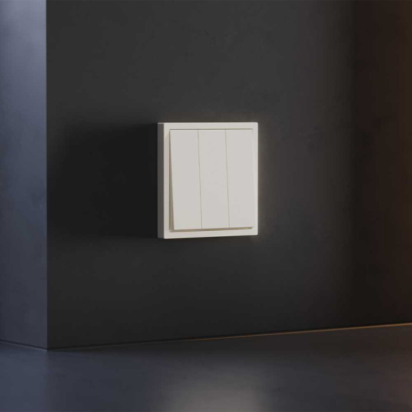 Клавиши для выключателя/переключателя трехклавишного, S70 (хлопок) Voltum VLS000513