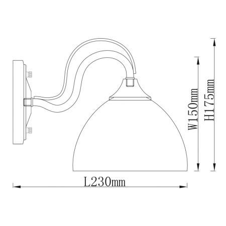 318025101 Олимп 1*60W E27 220 V бра