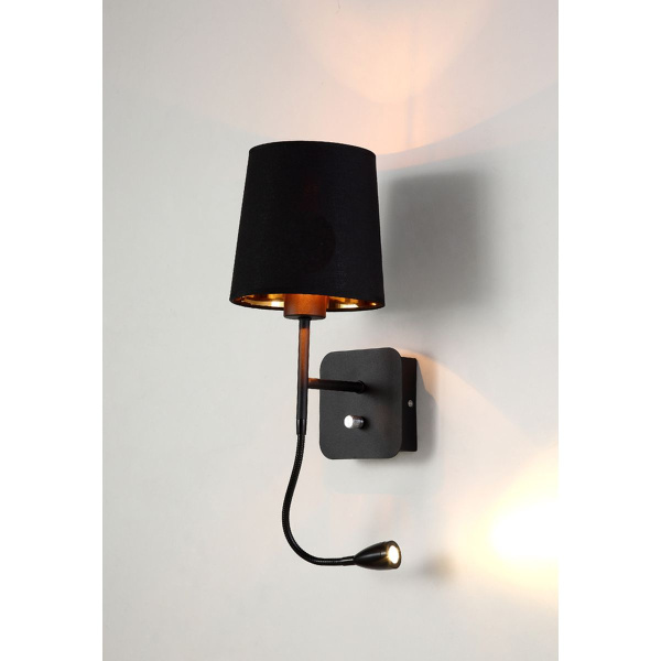 Бра Crystal Lux Pablo AP2 Black/Black-Gold