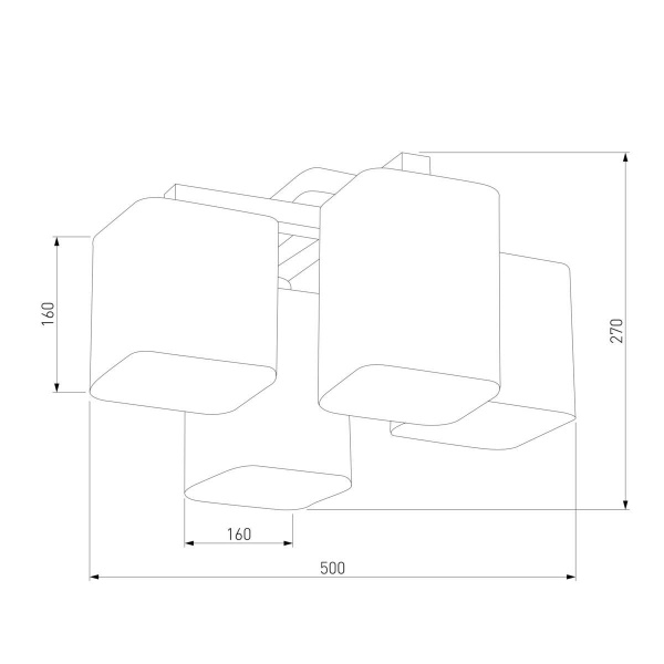 Потолочный светильник TK Lighting 4163 Tora White