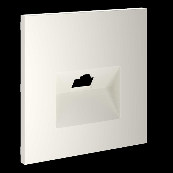 Накладка для розетки компьютерной RJ45 кат.6, S70 (хлопок) Voltum VLS001313