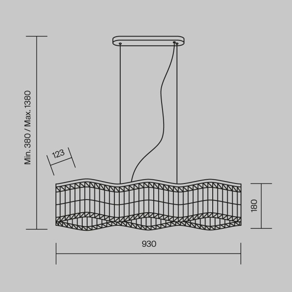 Подвесной светильник Maytoni Dune DIA005PL-06G