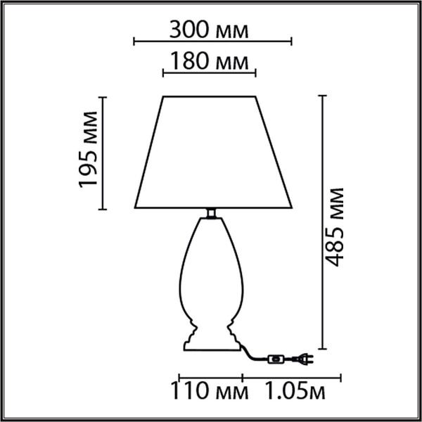 Настольная лампа Lumion Classi Sharlin 8218/1T