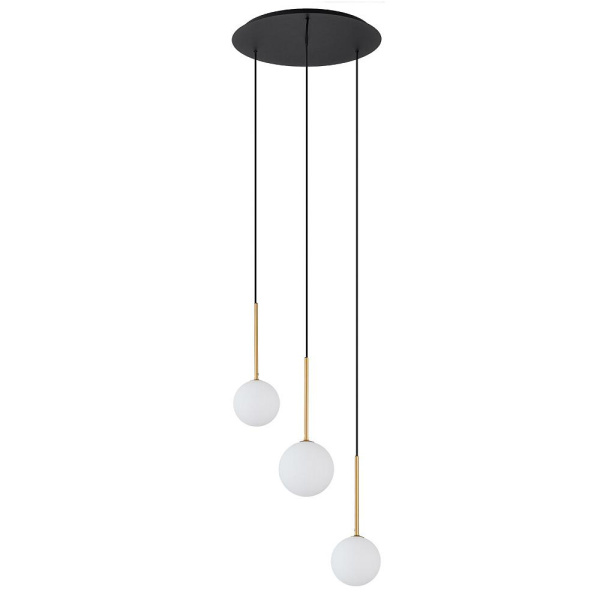 Подвесная люстра Nowodvorski Karo Black/Satine Gold 10304