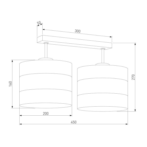 Потолочная люстра TK Lighting 3212 Tago Black