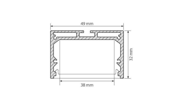 Профиль Arlight SL-LINE-4932-2000 ANOD 019308