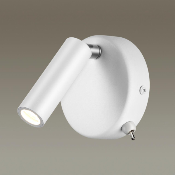 5221/3WL LEDIO LN22 016 белый Бра с выкл. LED 3W 3000K 330Лм  220V CHASE