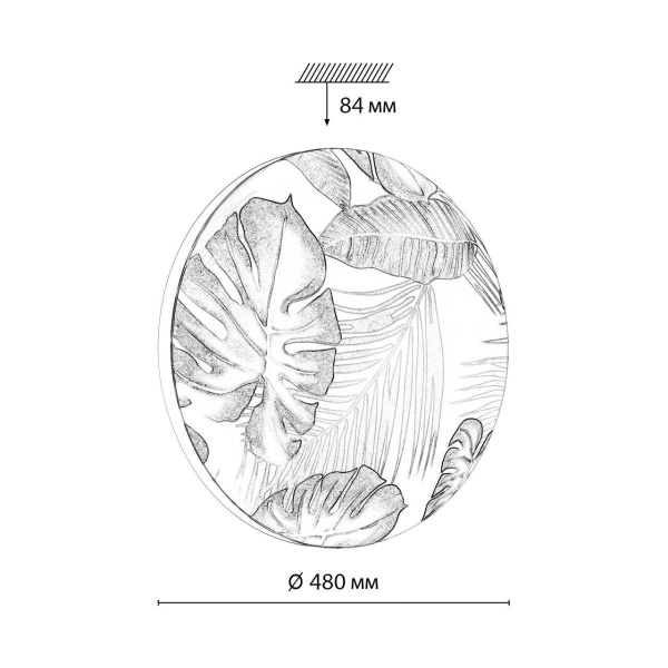 Настенно-потолочный светодиодный светильник Sonex Pale Flori 7748/EL