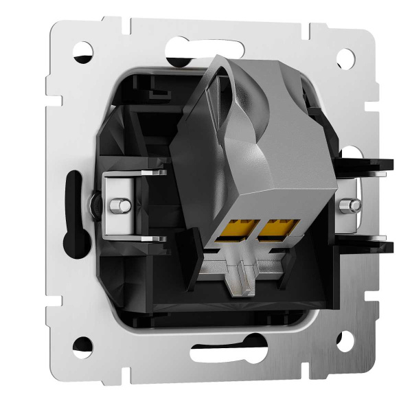 Розетка Ethernet RJ-45 cat. 6A экранированная (черный матовый) W5120108/ a069685