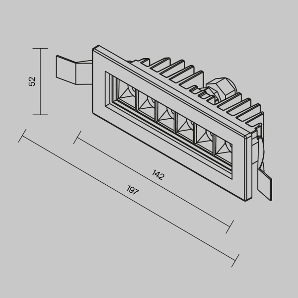 Встраиваемый светодиодный светильник Maytoni Outdoor Ghost O488DL-L6GF3K