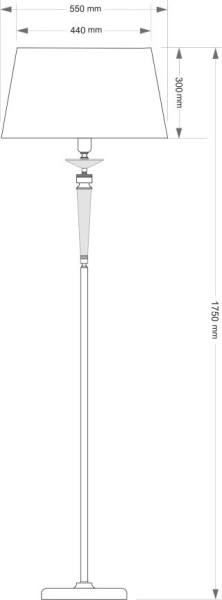 Напольный светильник KUTEK ZOLA ZOL-LS-1(BN/A)