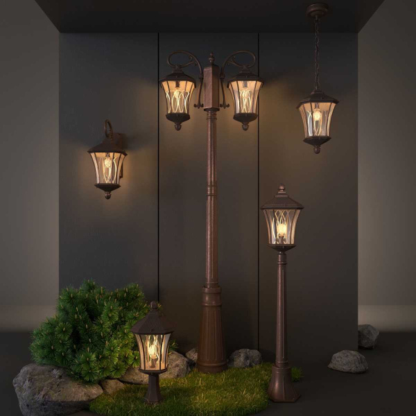 Уличный подвесной светильник Elektrostandard Virgo H капучино a031923