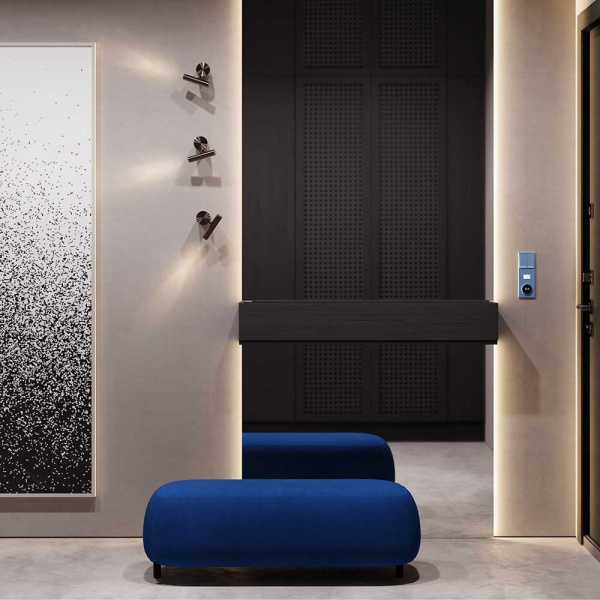 Клавиши для выключателя/переключателя двухклавишного с подсветкой, S70 (деним) Voltum VLS000415