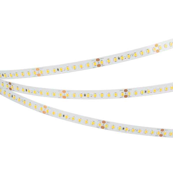 Светодиодная лента Arlight 7,7W/m 144LED/m 2835SMD теплый белый 5M RT-A144-10mm 24V Warm2700 038781
