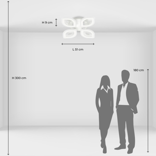 Потолочная светодиодная люстра De City Мадлен 424013705