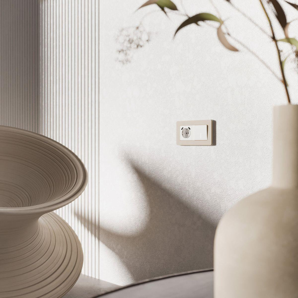 Рамка Werkel Split на 2 поста айвори/белый W0023066 4690389206054