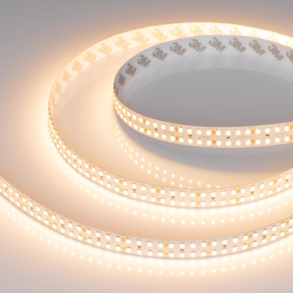 Светодиодная лента Arlight 24W/m 320LED/m 2835SMD теплый белый 5M RT-A320-15mm 24V Warm2700 032605(2)