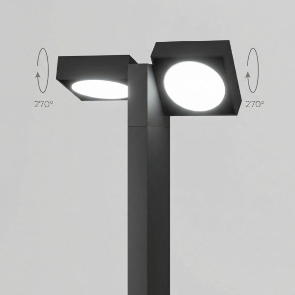 Садово-парковый светильник Elektrostandard Twin 35170/F черный a064383