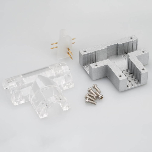 Коннектор Т-образный Arlight ARL-Clear-U15-2x90 022703