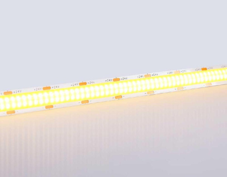 Светодиодная лента Ambrella Light GS4801 COB 616Led/19W m/ 24V IP20 3000K/ 5m*12mm*2mm (2 конт.) GS4801